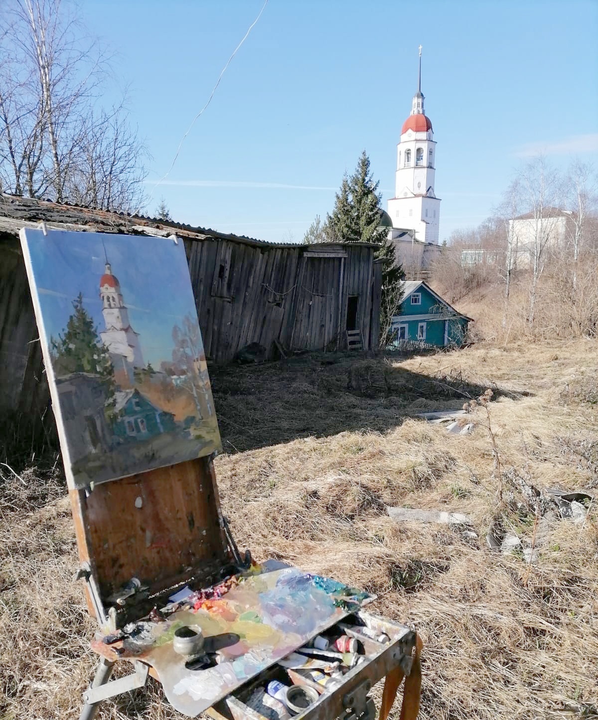 В разгаре Кокоревский пленэр «ВЕСНА В ПРОВИНЦИИ» – Тотемское музейное  объединение